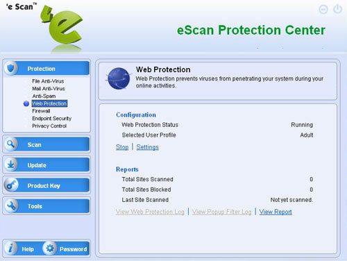 eScan Internetschutz und Elternkontrolle