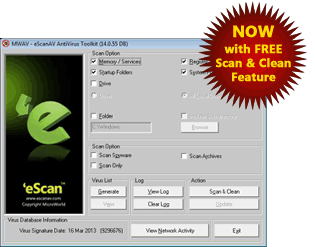 eScan kostenloser Antivirus Toolkit 